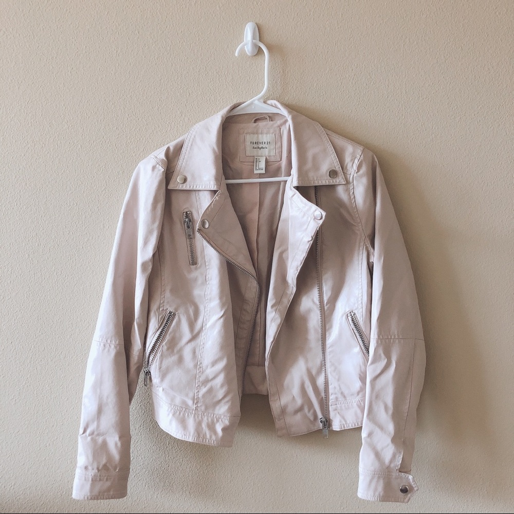 Forever 21 Faux Leather Moto Biker Jacket